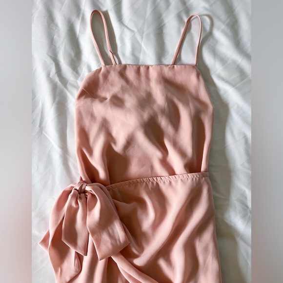 Lucy in the Sky Pink Double Tie Wrap Dress Size Small - Picture 7 of 14